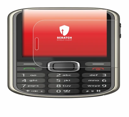 Image of the device Nokia 3720 classic with a wide variety of screen protectors.