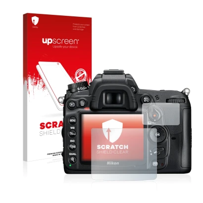 Front side of a product packaging with the brand logo upscreen. Next to it is the device Nikon D7000 shown with the correspond