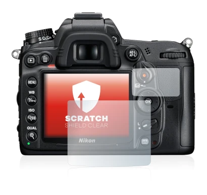 Image of the device Nikon D7000 with a wide variety of screen protectors.