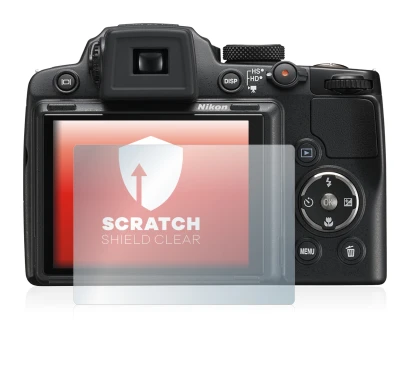 Image of the device Nikon Coolpix P500 with a wide variety of screen protectors.