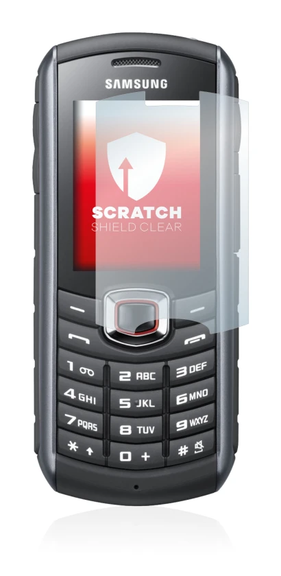 Image of the device Samsung GT-B2710 with a wide variety of screen protectors.