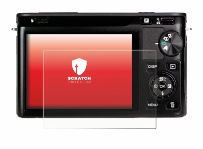 Image of the device Nikon 1 J1 with a wide variety of screen protectors.
