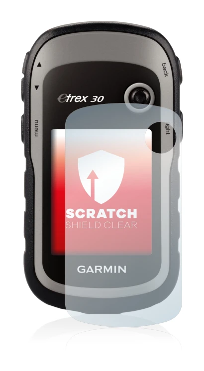 Image of the device Garmin eTrex 30 with a wide variety of screen protectors.