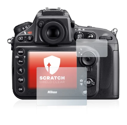 Image of the device Nikon D800 with a wide variety of screen protectors.