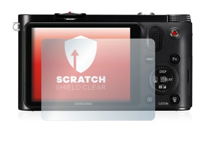 Image of the device Samsung NX1000 with a wide variety of screen protectors.