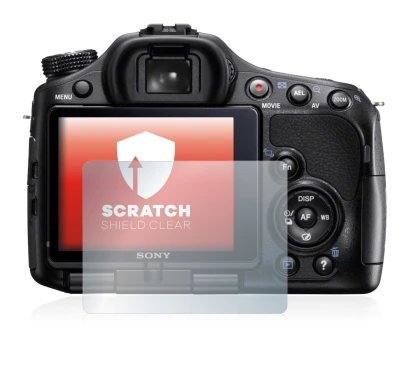 Image of the device Sony Alpha 57 (SLT-A57) with a wide variety of screen protectors.