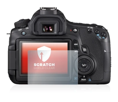 Image of the device Canon EOS 650D with a wide variety of screen protectors.