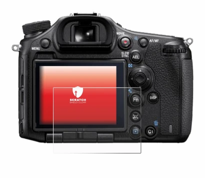 Image of the device Sony Alpha 99 with a wide variety of screen protectors.