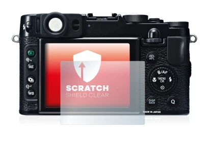 Image of the device Fujifilm X20 with a wide variety of screen protectors.