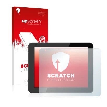 Front side of a product packaging with the brand logo upscreen. Next to it is the device BQ Curie 2 shown with the correspondi