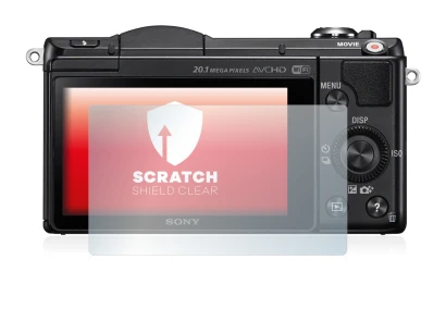 Image of the device Sony Alpha 5000 (DSLR-A5000) with a wide variety of screen protectors.