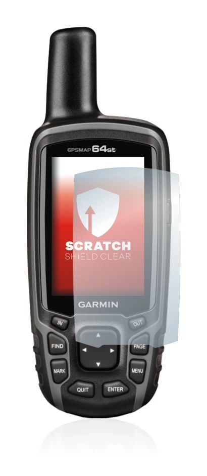 Image of the device Garmin GPSMAP 64st with a wide variety of screen protectors.