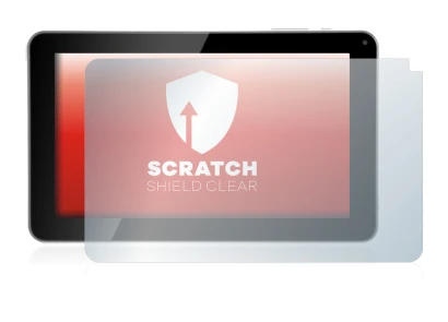 Image of the device Kliver Klipad 9" Medium (2014) with a wide variety of screen protectors.