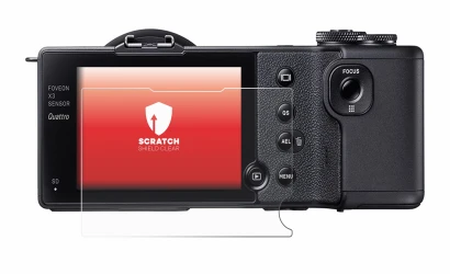 Image of the device Sigma dp2 Quattro with a wide variety of screen protectors.