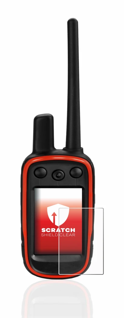 Image of the device Garmin Alpha 100 with a wide variety of screen protectors.
