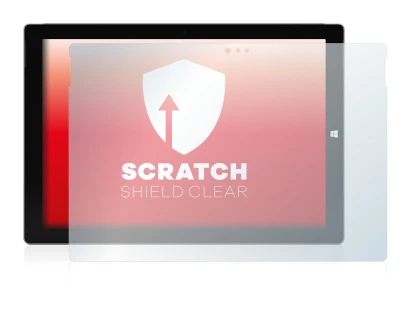 Image of the device Microsoft Surface Pro 3 with a wide variety of screen protectors.