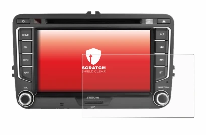 Image of the device Zenec E>Go 7" with a wide variety of screen protectors.