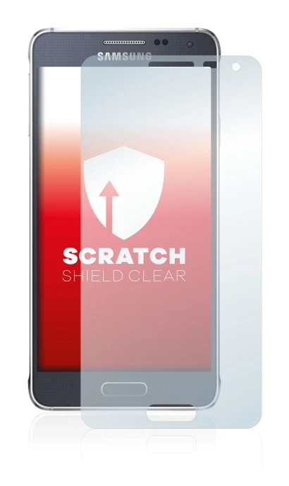 Image of the device Samsung Galaxy Alpha SM-G850F with a wide variety of screen protectors.