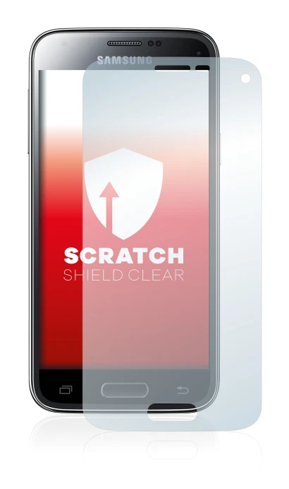 Image of the device Samsung Galaxy S5 Mini SM-G800F with a wide variety of screen protectors.