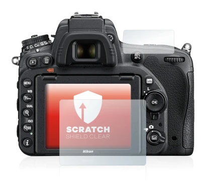 Image of the device Nikon D750 with a wide variety of screen protectors.