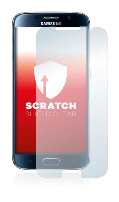 Image of the device Samsung Galaxy S6 with a wide variety of screen protectors.