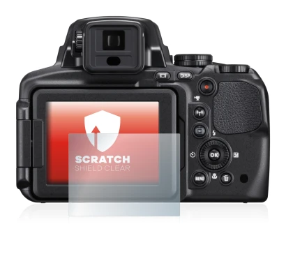 Image of the device Nikon Coolpix P900 with a wide variety of screen protectors.