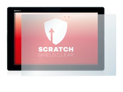Image of the device Sony Xperia Z4 Tablet with a wide variety of screen protectors.