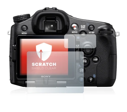 Image of the device Sony Alpha 77 (SLT-77) with a wide variety of screen protectors.