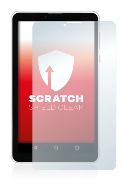 Image of the device Chuwi Vi7 with a wide variety of screen protectors.