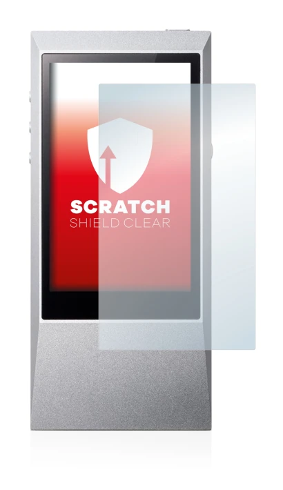 Image of the device Astell&Kern AK Jr with a wide variety of screen protectors.