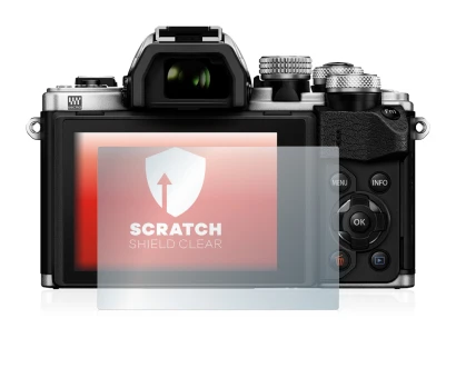 Image of the device Olympus OM-D E-M10 Mark II with a wide variety of screen protectors.