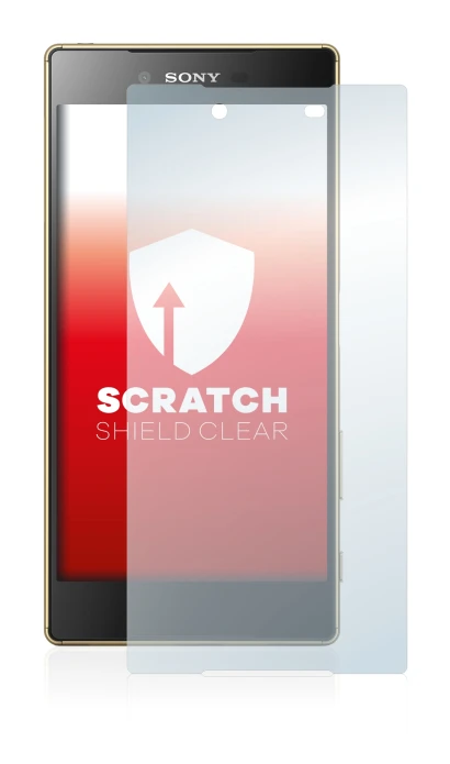 Image of the device Sony Xperia Z5 Premium with a wide variety of screen protectors.