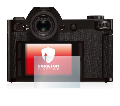 Image of the device Leica SL (Typ 601) with a wide variety of screen protectors.