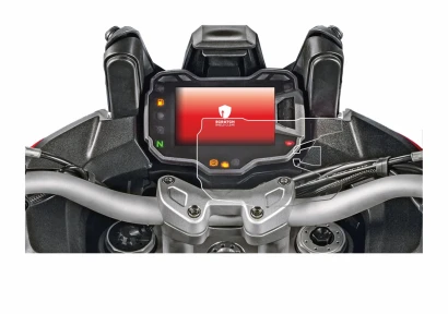 Image of the device Ducati Multistrada 1200 2015+ Speedometer display with a wide variety of screen protectors.