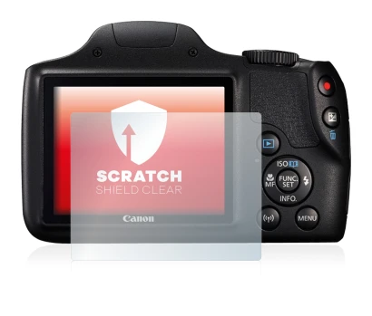 Image of the device Canon PowerShot SX540 HS with a wide variety of screen protectors.