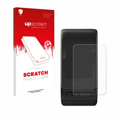 Front side of a product packaging with the brand logo upscreen. Next to it is the device Garmin vivoactive HR shown with the c
