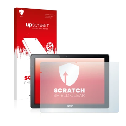 Front side of a product packaging with the brand logo upscreen. Next to it is the device Acer Switch Alpha 12 shown with the c