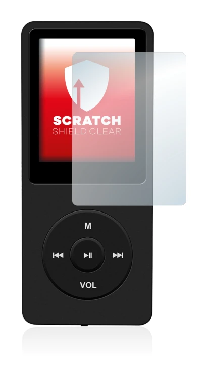 Image of the device AGPtek 8GB MP3-Player with a wide variety of screen protectors.