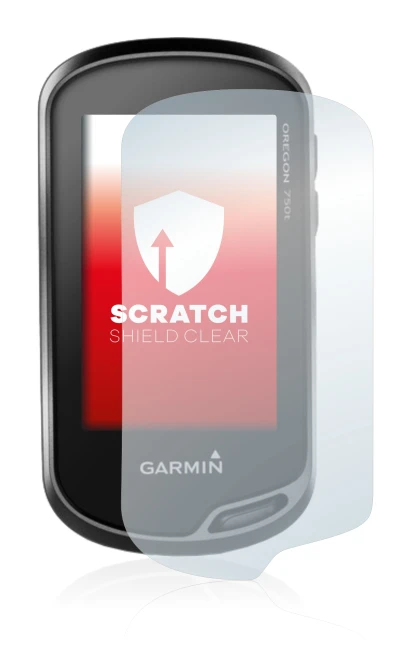 Image of the device Garmin Oregon 750t with a wide variety of screen protectors.