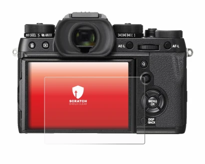 Image of the device Fujifilm X-T2 with a wide variety of screen protectors.