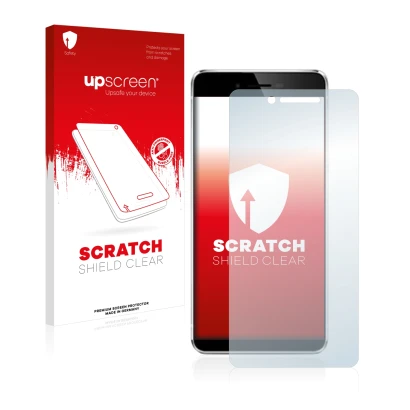 Front side of a product packaging with the brand logo upscreen. Next to it is the device Vernee Mars shown with the correspond