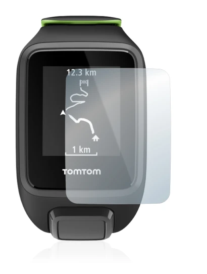 Image of the device TomTom Runner 3 with a wide variety of screen protectors.