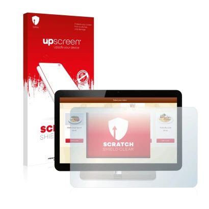 Front side of a product packaging with the brand logo upscreen. Next to it is the device Aopen eTILE 19M shown with the corres