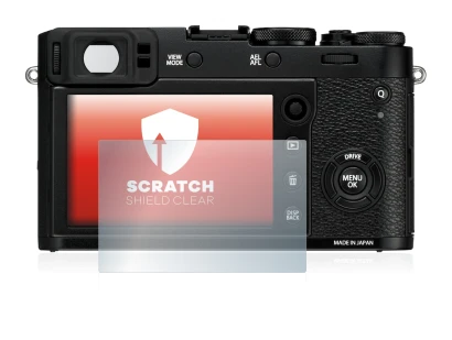 Image of the device Fujifilm X100F with a wide variety of screen protectors.