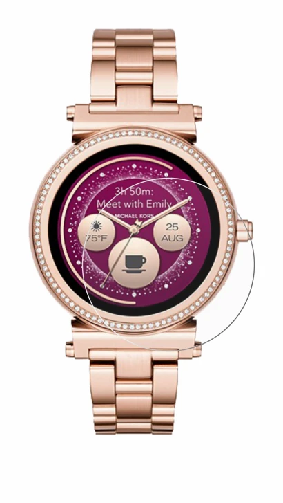 Image of the device Michael Kors Access Sofie with a wide variety of screen protectors.