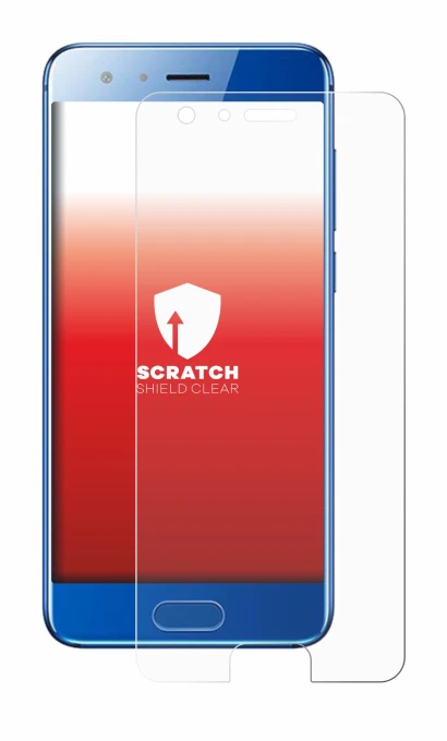 Image of the device Honor 9 with a wide variety of screen protectors.