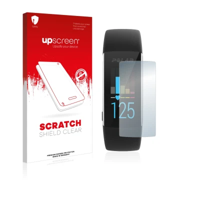 Front side of a product packaging with the brand logo upscreen. Next to it is the device Polar A370 shown with the correspondi