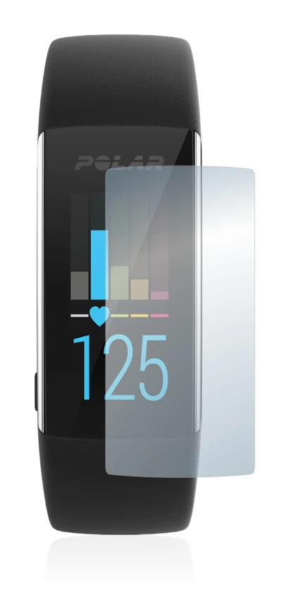 Image of the device Polar A370 with a wide variety of screen protectors.