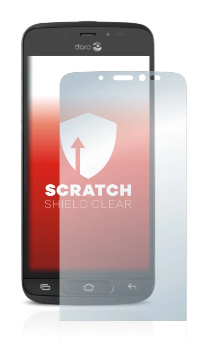 Image of the device Doro 8040 with a wide variety of screen protectors.