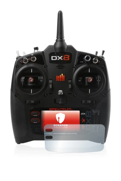 Image of the device Spektrum DX8 G2 with a wide variety of screen protectors.